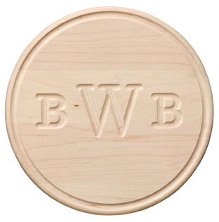 Rectangular WAlnut with Rope Handles Personalized Cutting Board