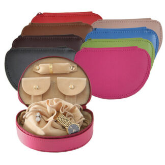 Engraved Leather Gifts Personalized Leather Ladies Jewelry Case No 2