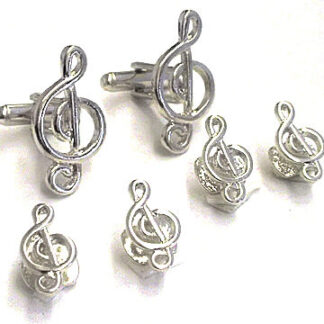 Fleur De Lis Gold Plated Knots Stud Set