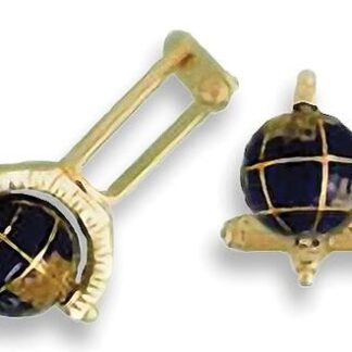 Cuff Link, Silver Plate Black Sunglasses