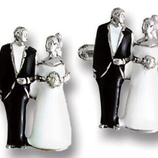 Cuff Link, Silver Plate Beef