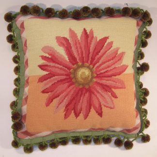 Blue Crab Needlepoint Pillow