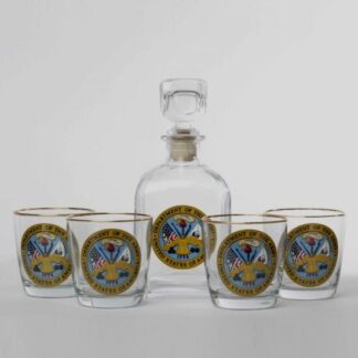 Political Decanter and Cocktail Glasses