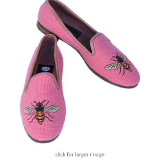 Oak Leaf and Acorn on Black Needlepoint Womens Shoe, Special Order,By Paige