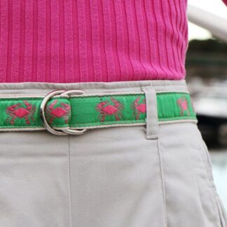Fun D-Ring Belt,Tarpon Blue, Special Order