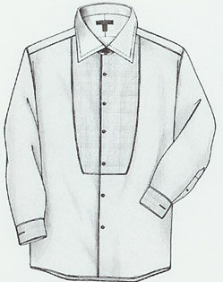 Burberry White Tonal Burberry Plaid Tuxedo Shirt