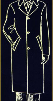 Dann Single Breasted Wool Cashmere Blend Topcoat, 36 Inch