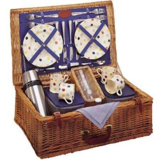 Elegant picnic basket for 2