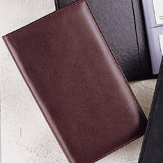 Engraved Leather Gifts Personalized Leather Writing Agenda, Small Size