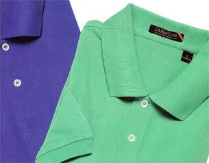 F.A. MacCluer 24 Units Embroidered Honeycomb Pique ASSORTED COLORS