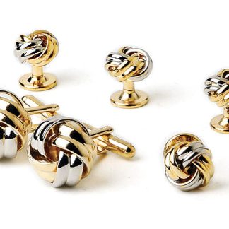 Gold Plated Knots Stud Set