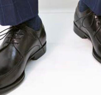 Italian Calf Blucher Lace Up Shoe, Perferated Cap Toe