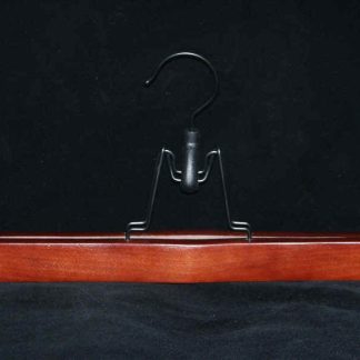 Mahogany Suit Hanger with Trouser Clamp, set of 12