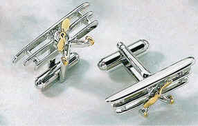 Playing Cards Cuff Links, Silver