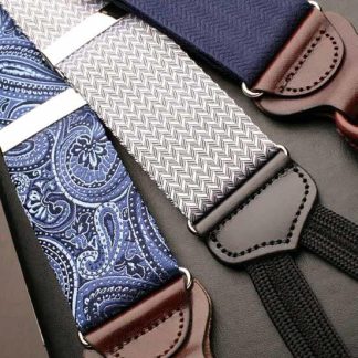Trafalgar Braces,Hudson Solid, Silver Clinches
