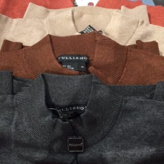 Tulliano Silk/Cotton V Neck Sweater, Big/Tall