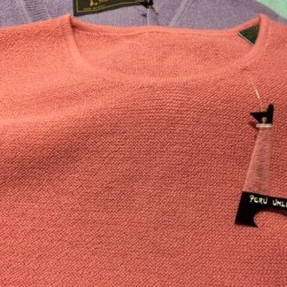 WOMENS Baby Alpaca Button Crew, Open Bottom