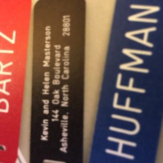 2 piece set Plastic Large Name Luggage Tags