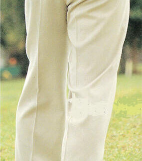 Berle Trouser Lt Olive Double Reverse Pleat Microfiber