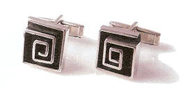Cylinder Sterling Silver Cuff Links