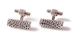 Silver Scrolls Sterling Silver Cuff Links