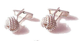 Gold Fleur Di Lis Sterling Silver Cuff Links