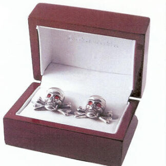 Braided Cylinders Sterling Silver Cuff Links