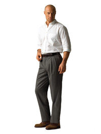 Corbin Tan Royal 120's Gabardine Trouser