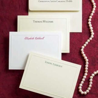 Elegant Border Cards 50 Printed Cards 50 Printed Envelopes
