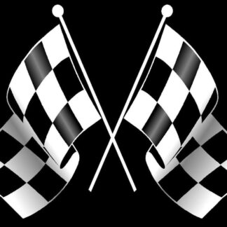 Checkered Flag Onyx/MOP Stud Set