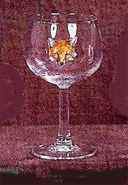 Cheer the Fox Barware Pilsner, set of 4