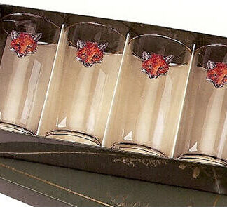 Cheer the Fox Barware Old Fashioneds Glasses tapered, set of 4