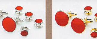 Wedding Party Tuxedo Stud Sets,Silver Plate