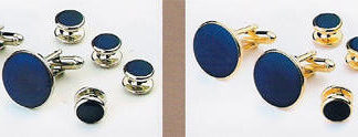 Wedding Party Tuxedo Stud Sets, Gold Plate