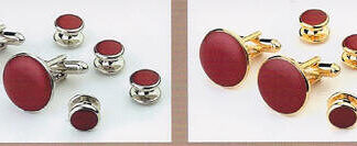 Ships Propellors Tuxedo Stud Sets, Silver Plate