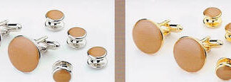 Coronation Crowns Tuxedo Stud Sets, Gold Plate