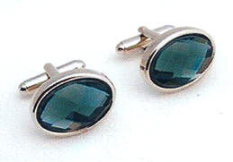 Cuff Link,�Bride & Groom--Silver