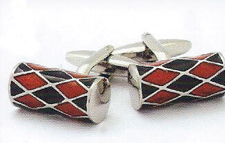 Cuff Link, Silver Plate Bride/Groom