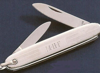 Sterling Silver Traditional Engine Turned Key Ring