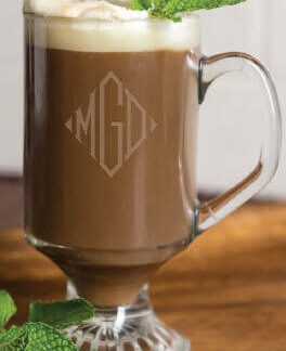 Monogram Micro Brew Glasses, set of 4