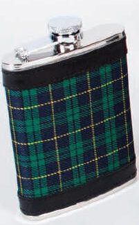 Leather Coverd Flask Scottish Golf