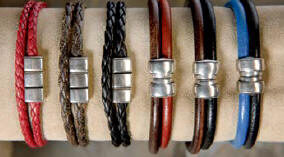 Torino SOLID Thick Double Art Deco Bracelet