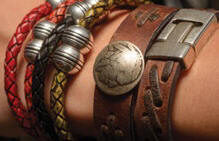 Torino SOLID Leather Tube Bracelet