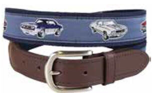 Fun Patterned Leather Tab Belt,Blue Whale, Special Order, YOUTH SIZING