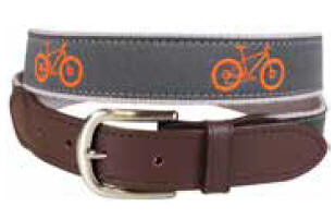 Fun Patterned Leather Tab Belt,Coral Whale, Special Order, YOUTH SIZING