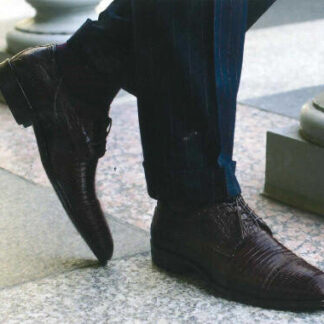 Ostrich Blucher Lace Up Shoe