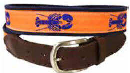 Fun Patterned Leather Tab Belt,Four x Four,Special OrderBig-Tall