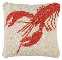 Anchor Handmade Hooked Pillow