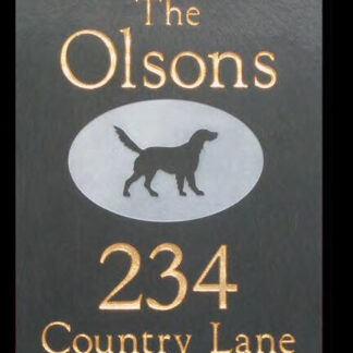 Personalized Golfers Slate House Sign