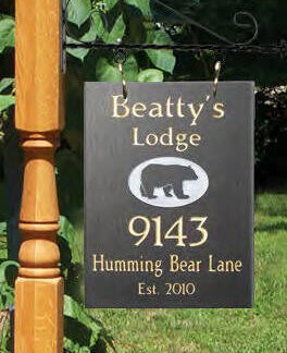 Personalized Oval Vineyard Slate Sign
